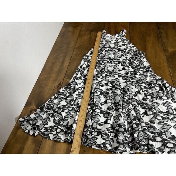 Free People Black White Halter Mini Dress XS Pockets - Picture 6 of 10